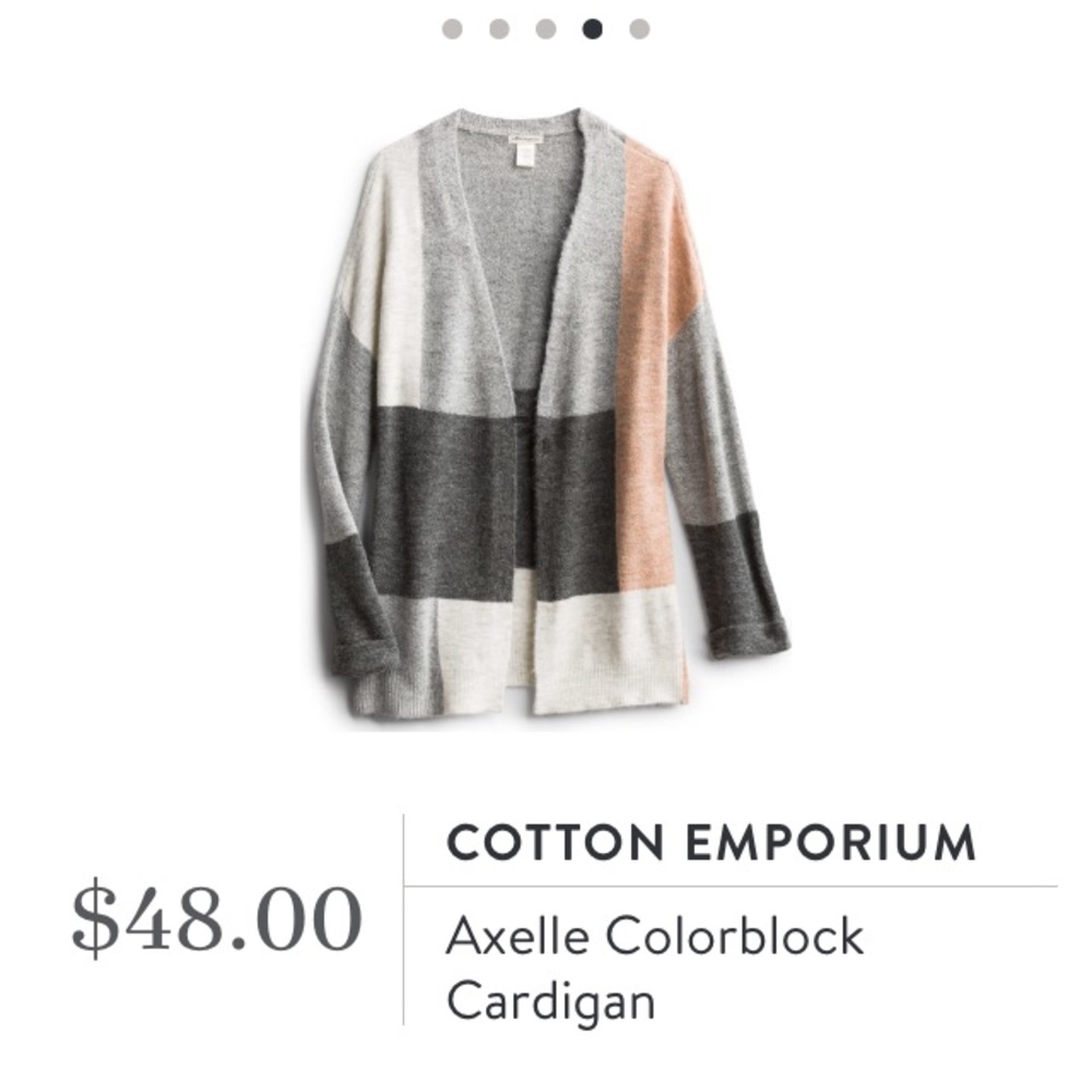Stitch Fix colorblock cardigan
